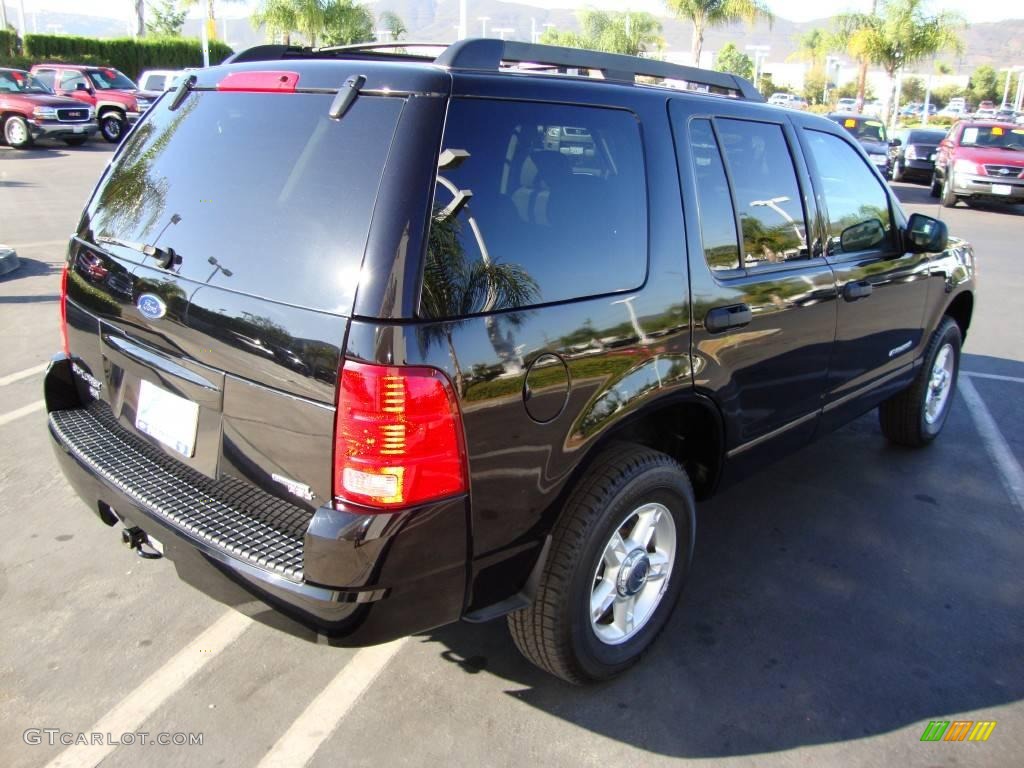 2005 Explorer XLT - Black / Midnight Grey photo #3