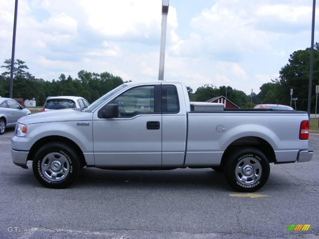 2005 F150 XLT Regular Cab - Silver Metallic / Medium Flint Grey photo #5