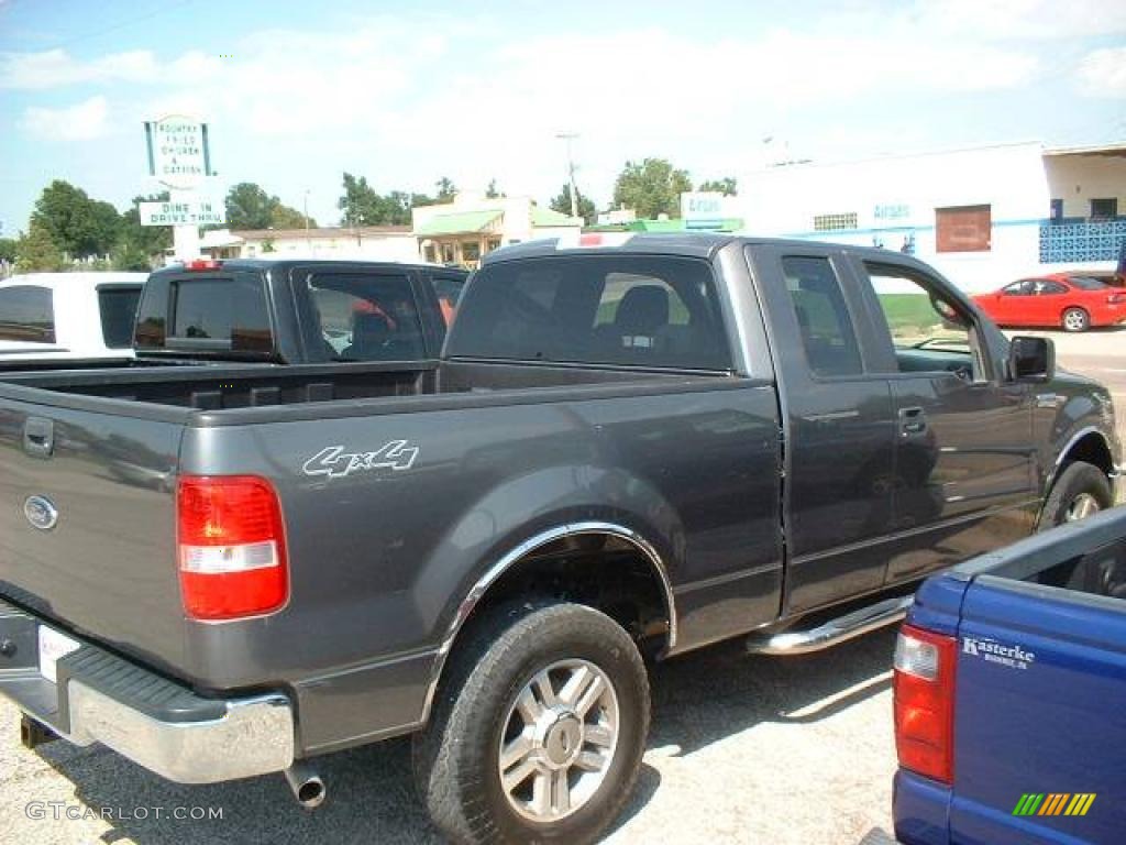 2005 F150 XLT SuperCab 4x4 - Dark Shadow Grey Metallic / Medium Flint Grey photo #5