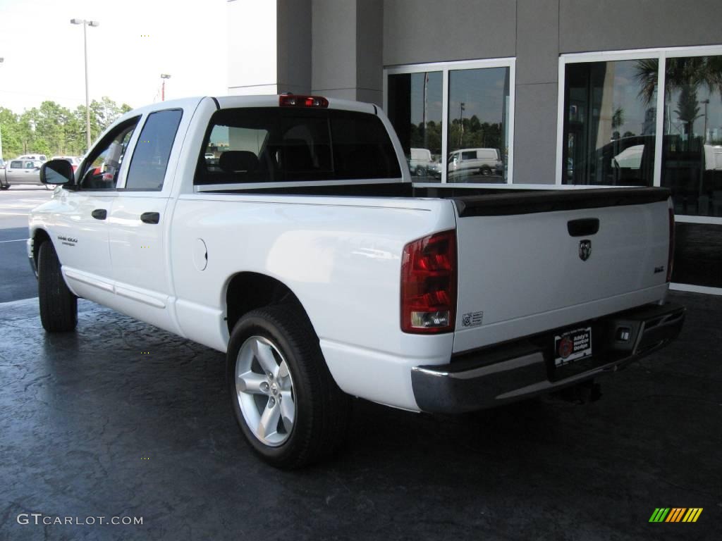 2006 Ram 1500 SLT Quad Cab - Bright White / Medium Slate Gray photo #7