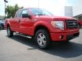 2009 Bright Red Ford F150 STX SuperCab 4x4  photo #1
