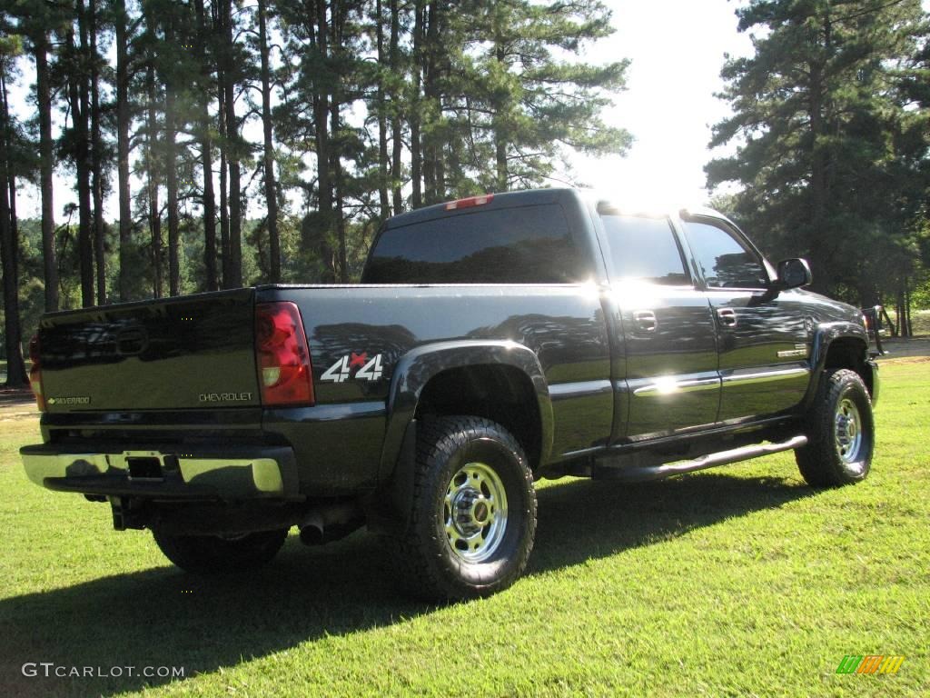 2003 Sierra 2500HD SLT Crew Cab 4x4 - Carbon Metallic / Pewter photo #5