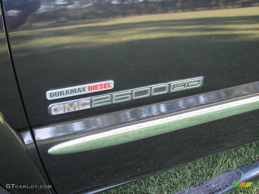 2003 Sierra 2500HD SLT Crew Cab 4x4 - Carbon Metallic / Pewter photo #8