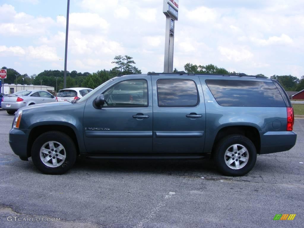 2009 Yukon XL SLT - Stealth Gray Metallic / Light Titanium photo #5