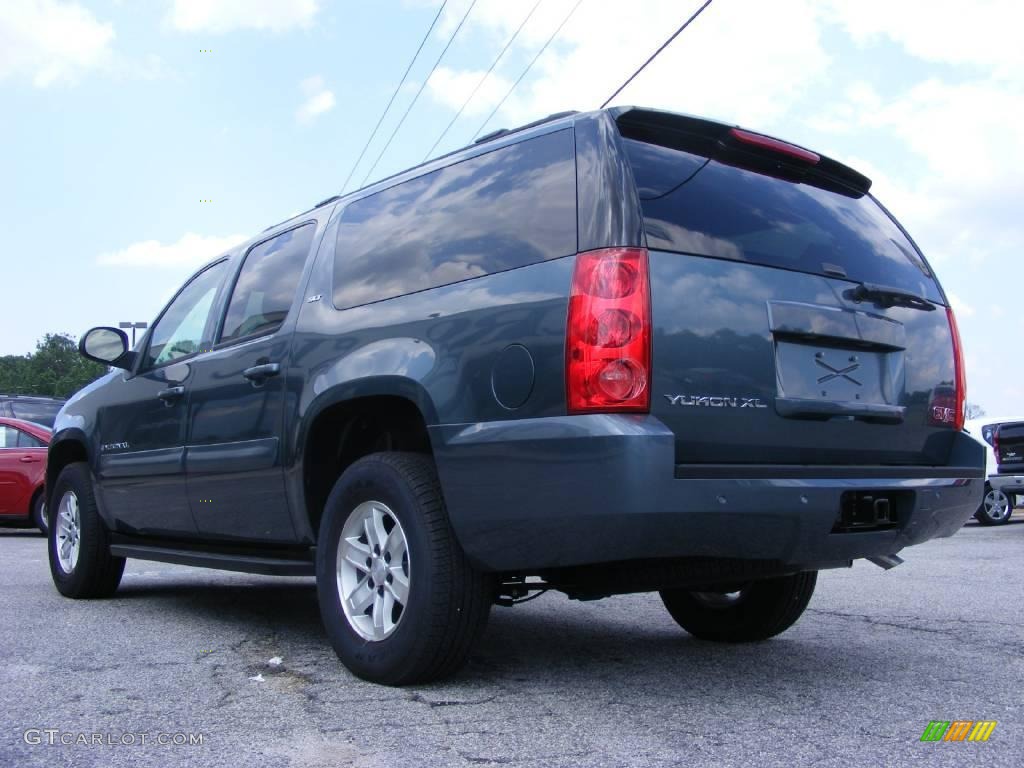 2009 Yukon XL SLT - Stealth Gray Metallic / Light Titanium photo #6