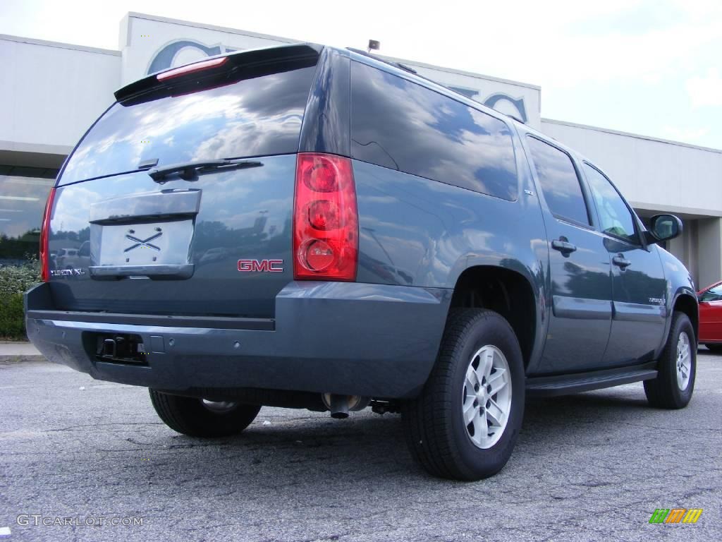 2009 Yukon XL SLT - Stealth Gray Metallic / Light Titanium photo #8