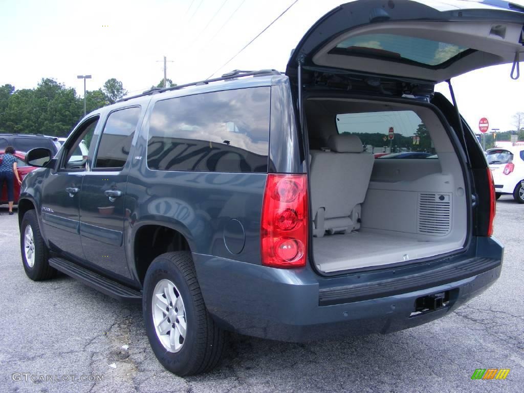 2009 Yukon XL SLT - Stealth Gray Metallic / Light Titanium photo #15