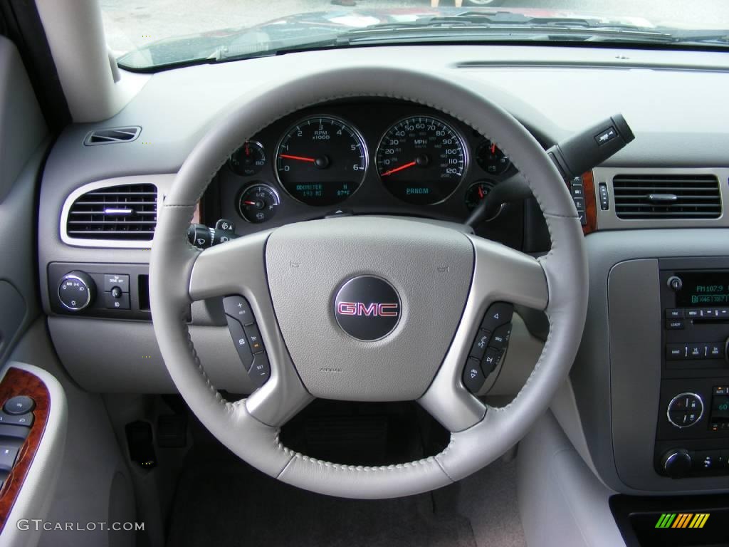 2009 Yukon XL SLT - Stealth Gray Metallic / Light Titanium photo #21