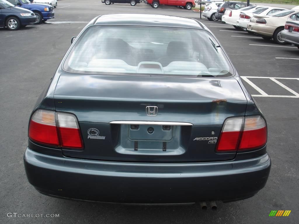 1996 Accord EX Sedan - Dark Eucalyptus Green Pearl Metallic / Gray photo #3