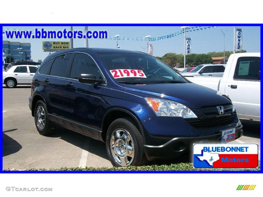 2008 CR-V LX - Royal Blue Pearl / Black photo #4