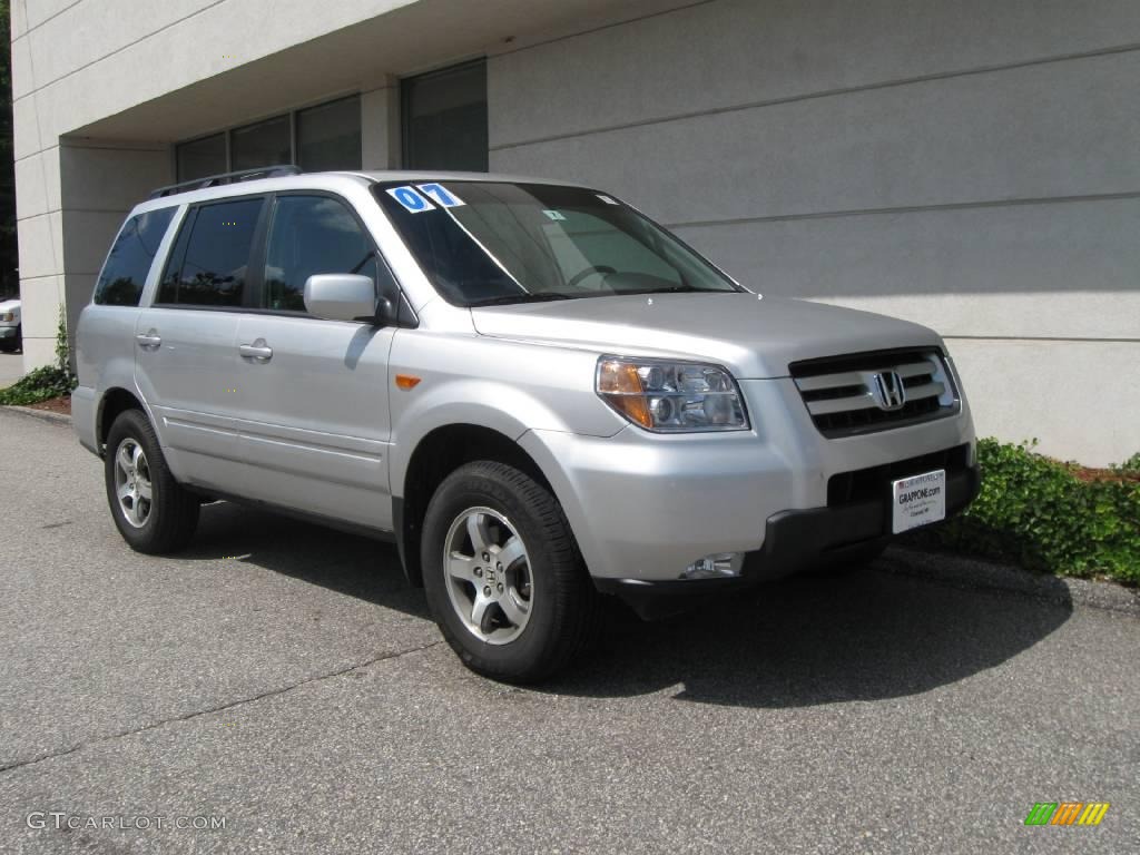 2007 Pilot EX-L 4WD - Billet Silver Metallic / Gray photo #1