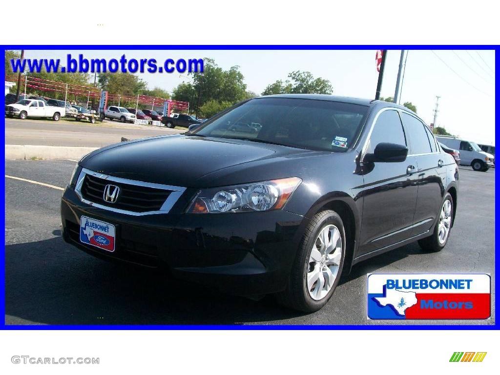 2008 Accord EX Sedan - Nighthawk Black Pearl / Black photo #1