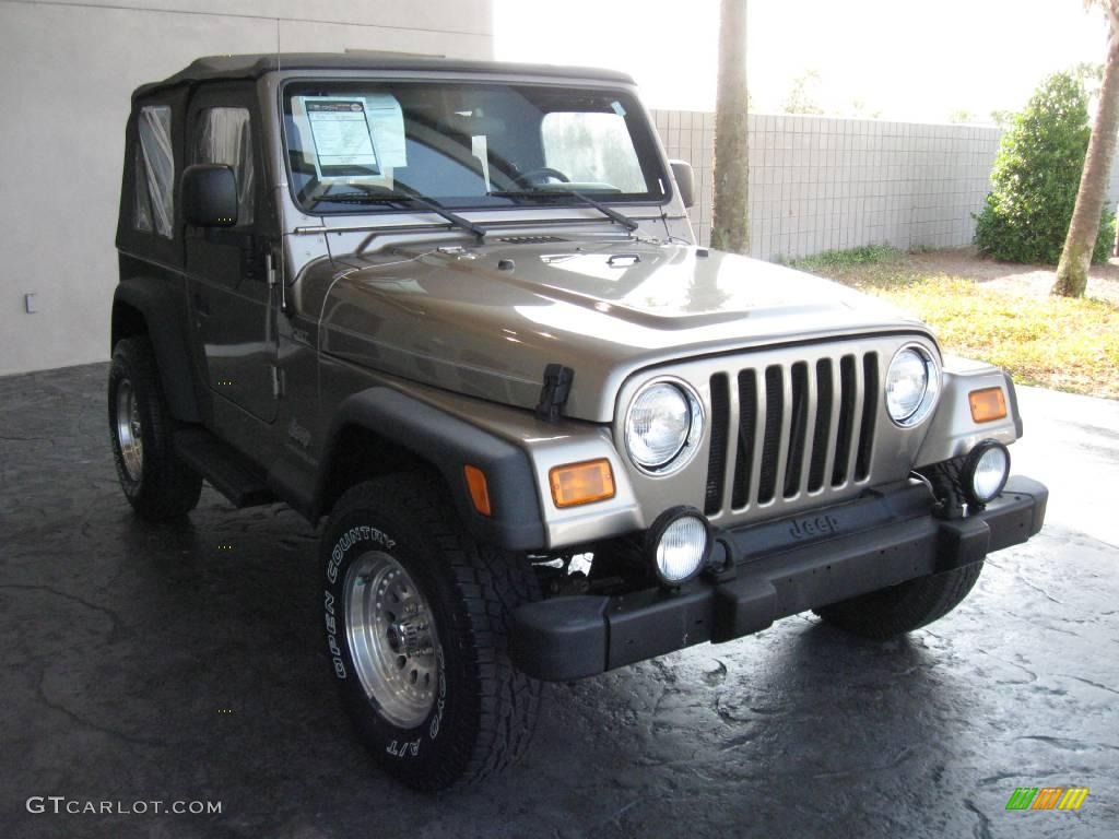 2004 Wrangler Sport 4x4 - Light Khaki Metallic / Khaki photo #4