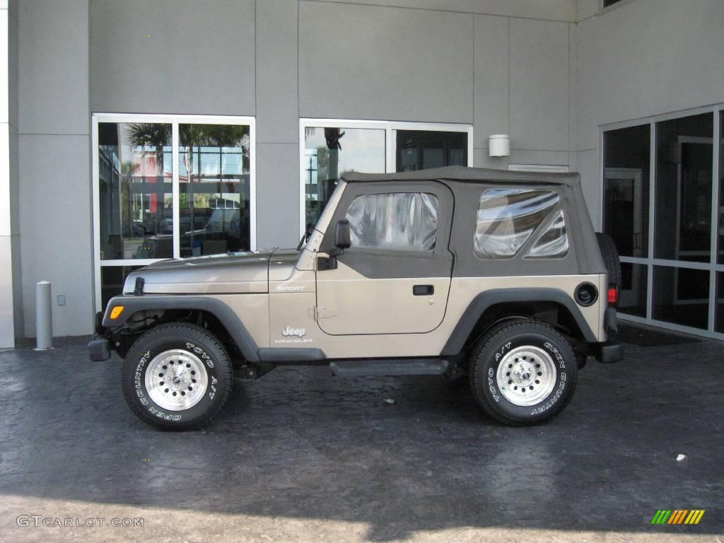 2004 Wrangler Sport 4x4 - Light Khaki Metallic / Khaki photo #6
