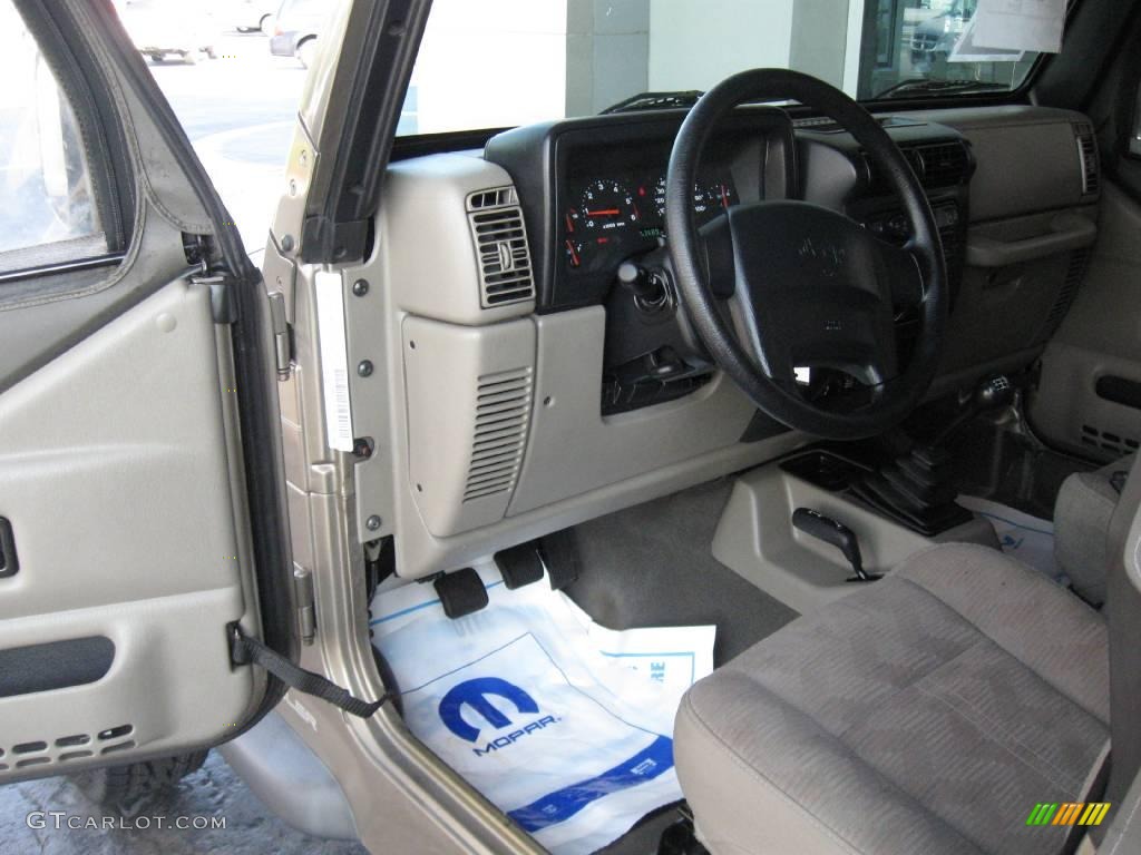 2004 Wrangler Sport 4x4 - Light Khaki Metallic / Khaki photo #10