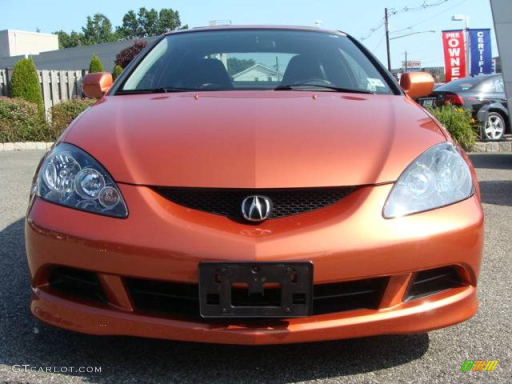 2006 RSX Type S Sports Coupe - Blaze Orange Metallic / Ebony photo #2