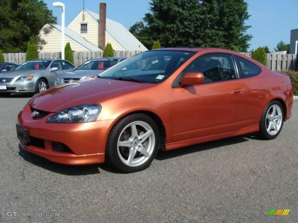 2006 RSX Type S Sports Coupe - Blaze Orange Metallic / Ebony photo #3