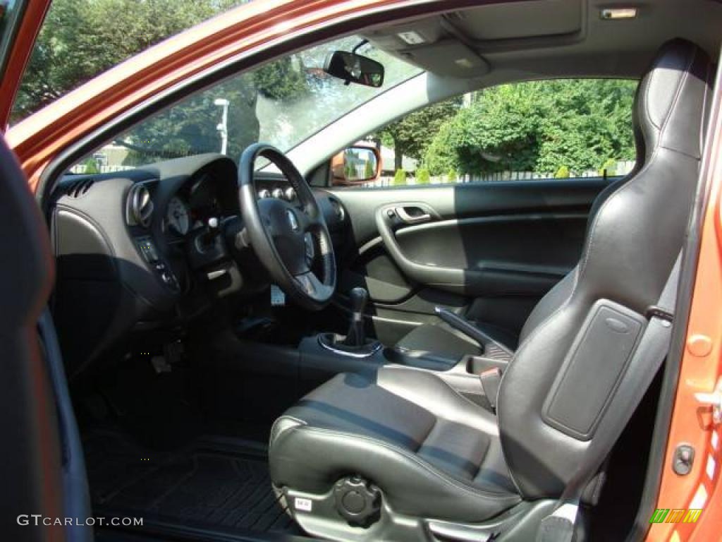 2006 RSX Type S Sports Coupe - Blaze Orange Metallic / Ebony photo #8