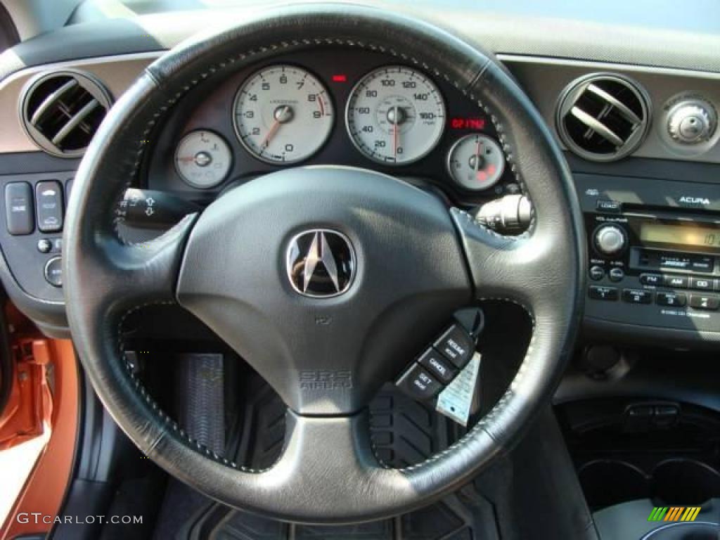 2006 RSX Type S Sports Coupe - Blaze Orange Metallic / Ebony photo #10