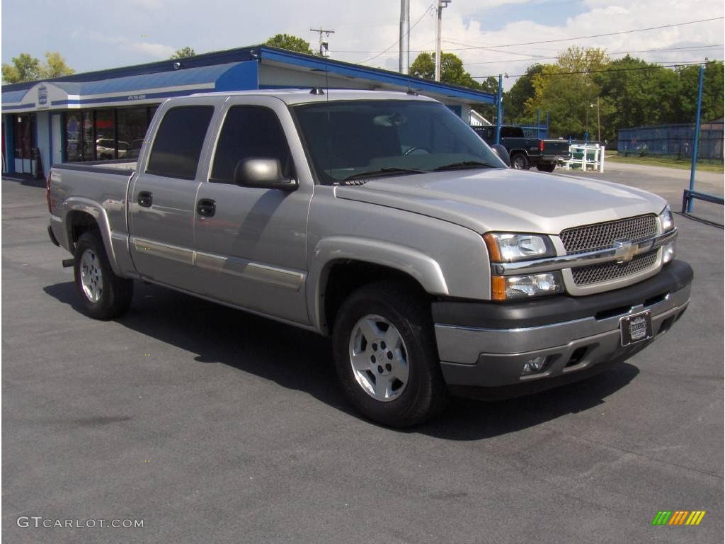 2005 Silverado 1500 Z71 Crew Cab 4x4 - Silver Birch Metallic / Dark Charcoal photo #4