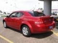 2008 Inferno Red Crystal Pearl Dodge Avenger SE  photo #4