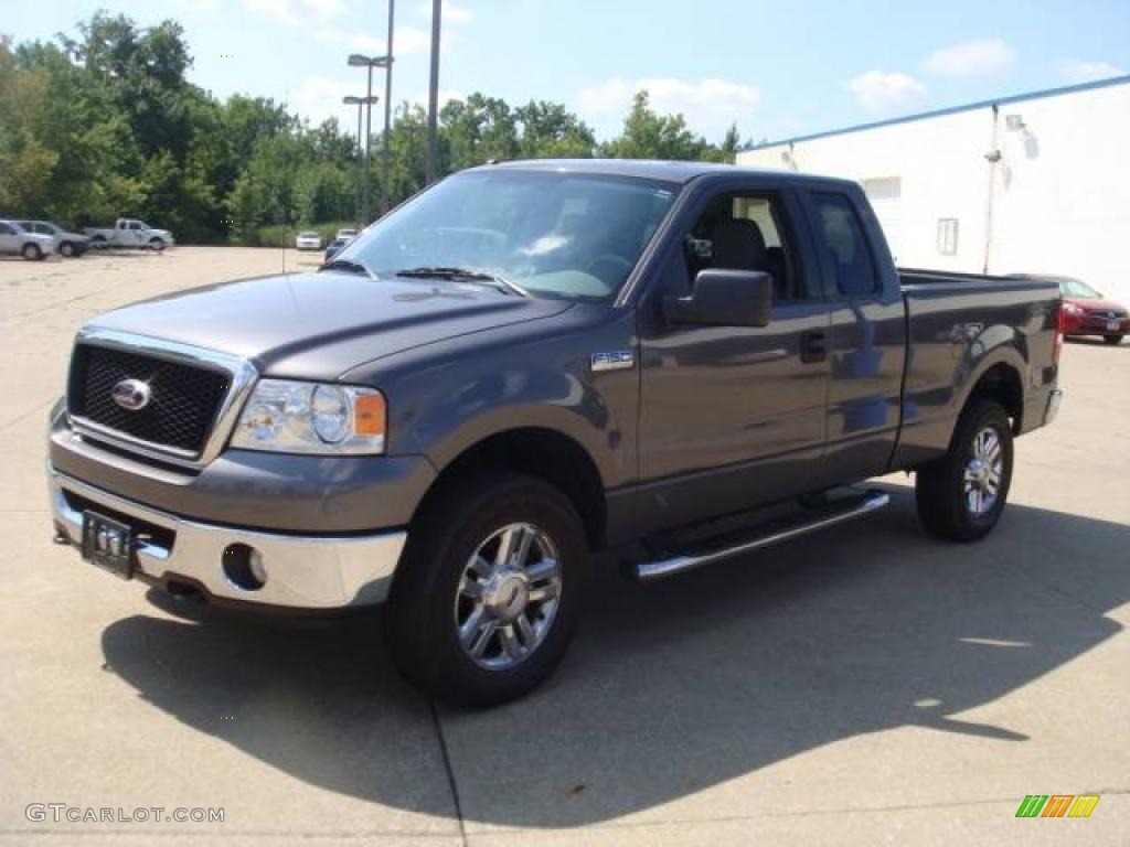 2006 F150 XLT SuperCab 4x4 - Dark Shadow Grey Metallic / Medium/Dark Flint photo #2
