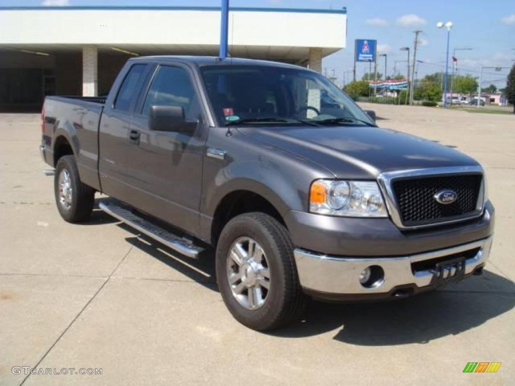 2006 F150 XLT SuperCab 4x4 - Dark Shadow Grey Metallic / Medium/Dark Flint photo #4