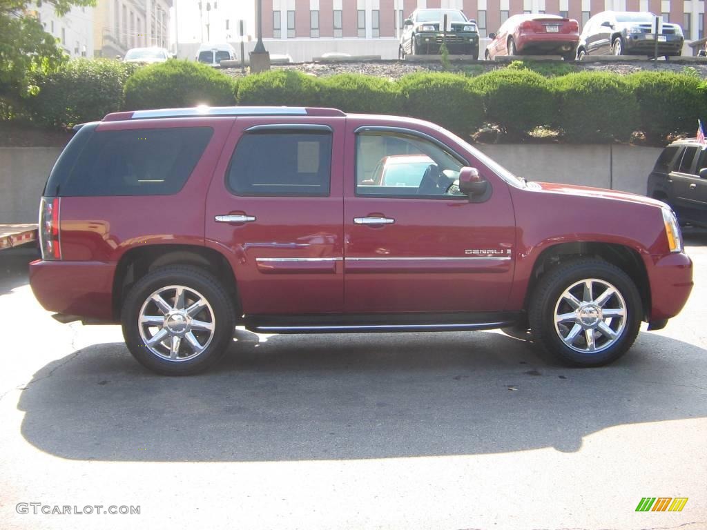 2007 Yukon Denali AWD - Sport Red Metallic / Cocoa/Light Cashmere photo #7