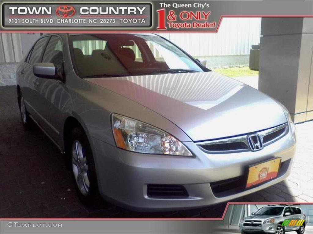 2007 Accord SE Sedan - Alabaster Silver Metallic / Black photo #1