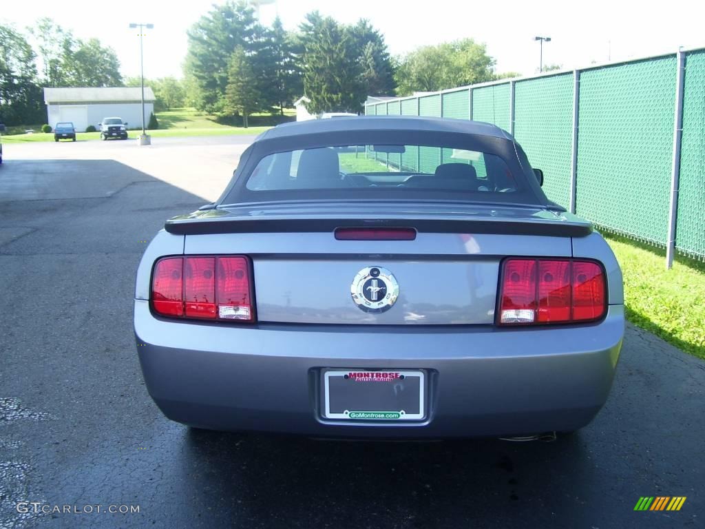 2007 Mustang V6 Premium Convertible - Tungsten Grey Metallic / Dark Charcoal photo #5