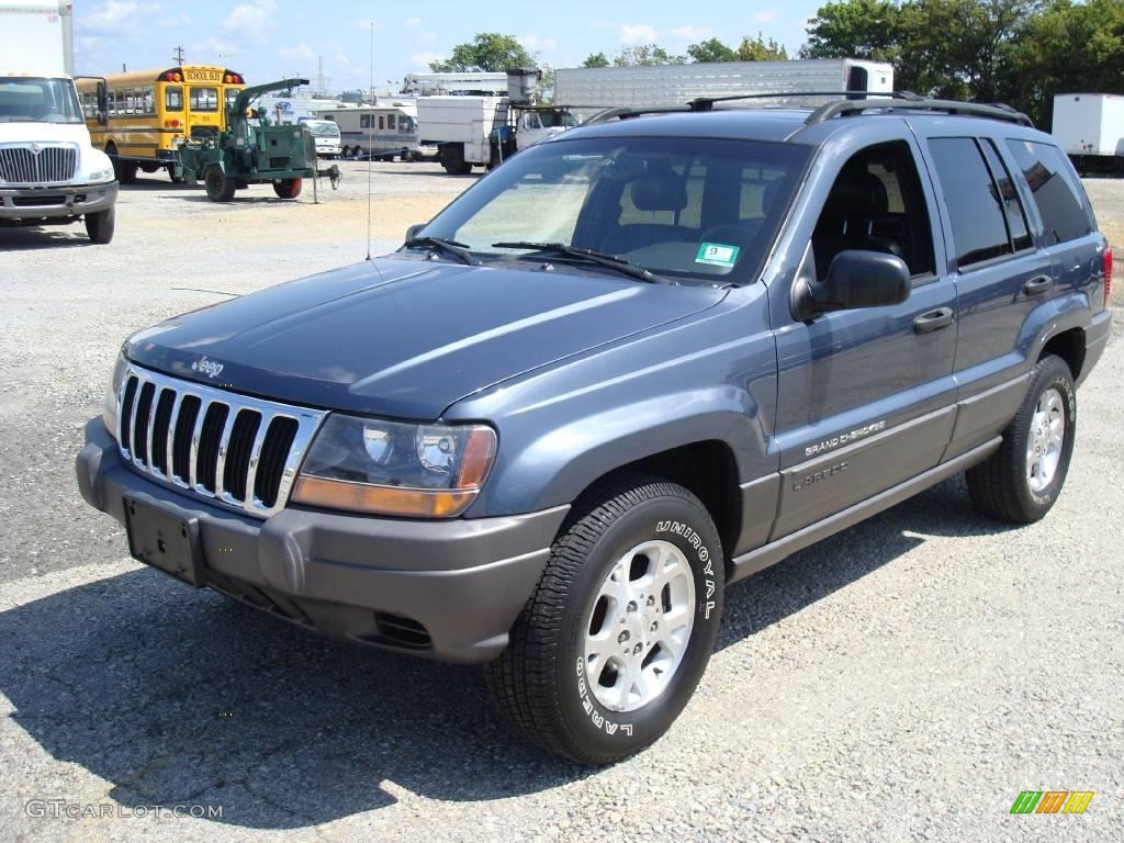 2001 Grand Cherokee Laredo 4x4 - Steel Blue Pearl / Agate photo #1