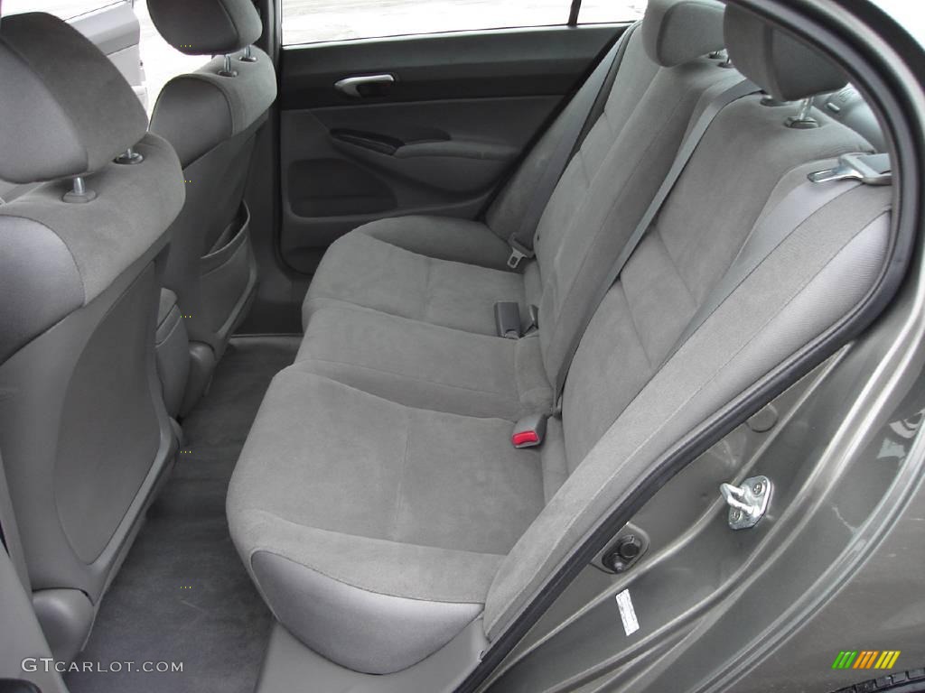 2007 Civic LX Sedan - Galaxy Gray Metallic / Gray photo #15