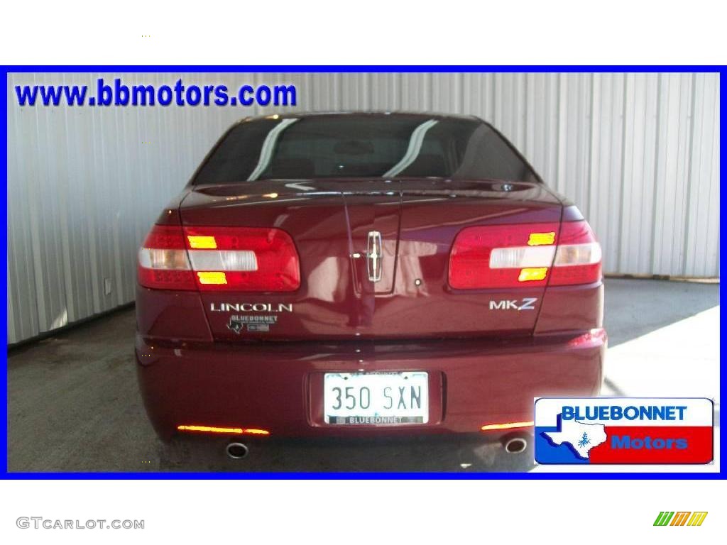 2007 MKZ Sedan - Merlot Metallic / Light Stone photo #4