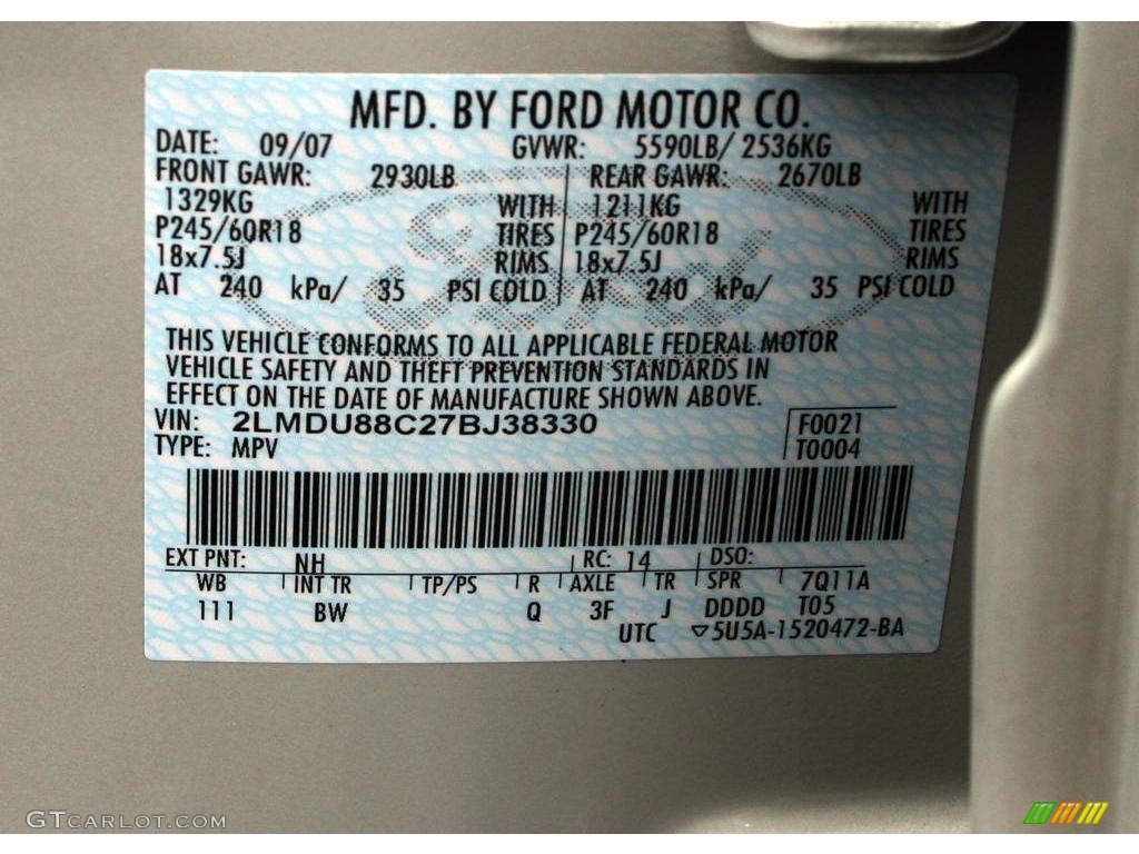 2007 MKX AWD - Light Sage Metallic / Charcoal Black photo #16