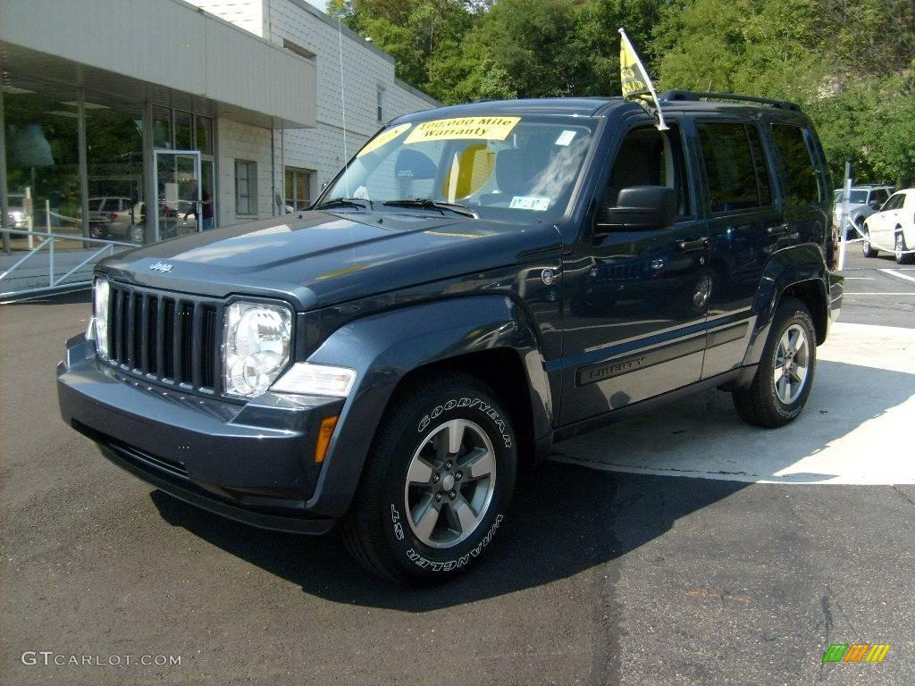2008 Liberty Sport 4x4 - Modern Blue Pearl / Pastel Pebble Beige photo #1