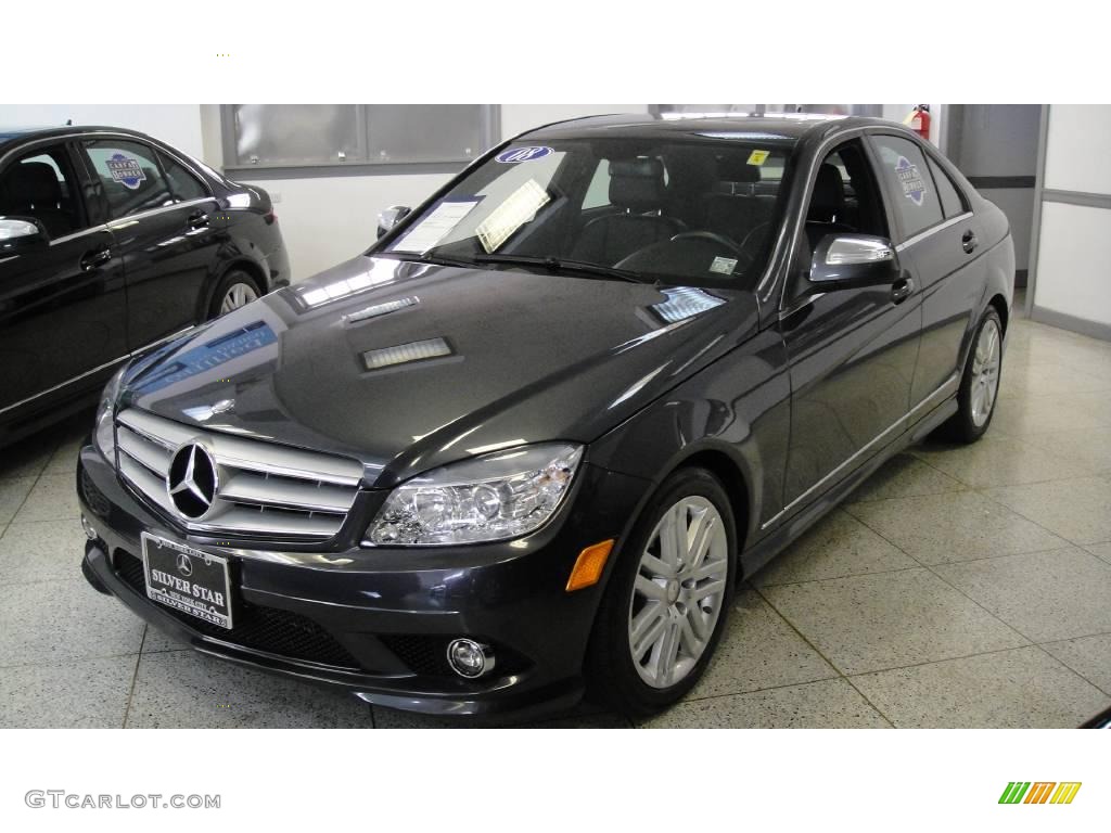 2008 C 300 4Matic Sport - Steel Grey Metallic / Black photo #1