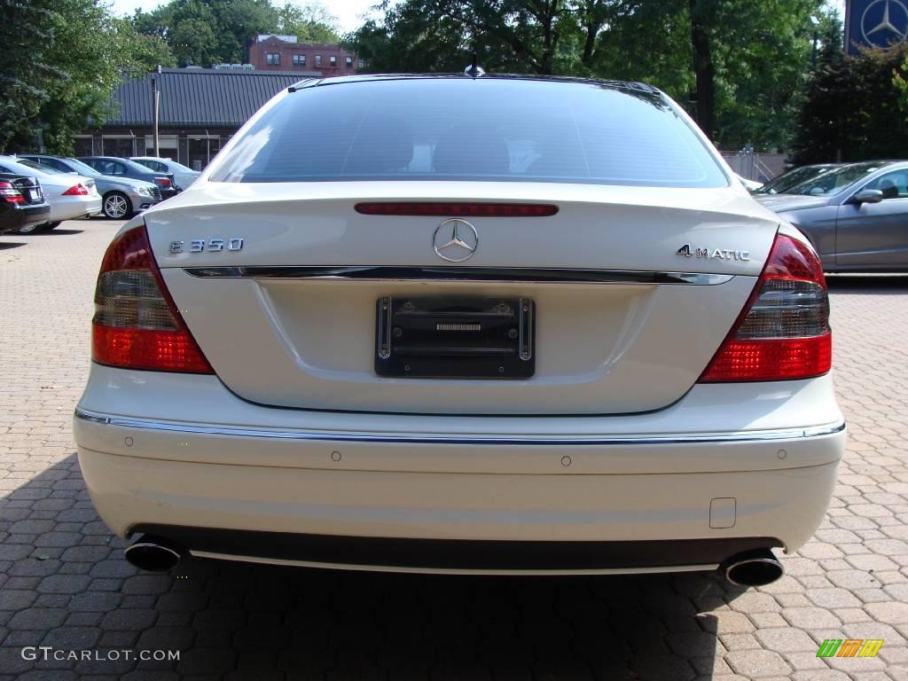 2008 E 350 4Matic Sedan - Arctic White / Black photo #6