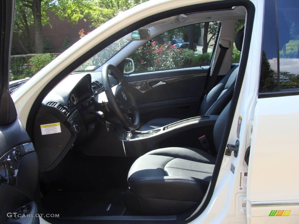 2008 E 350 4Matic Sedan - Arctic White / Black photo #12