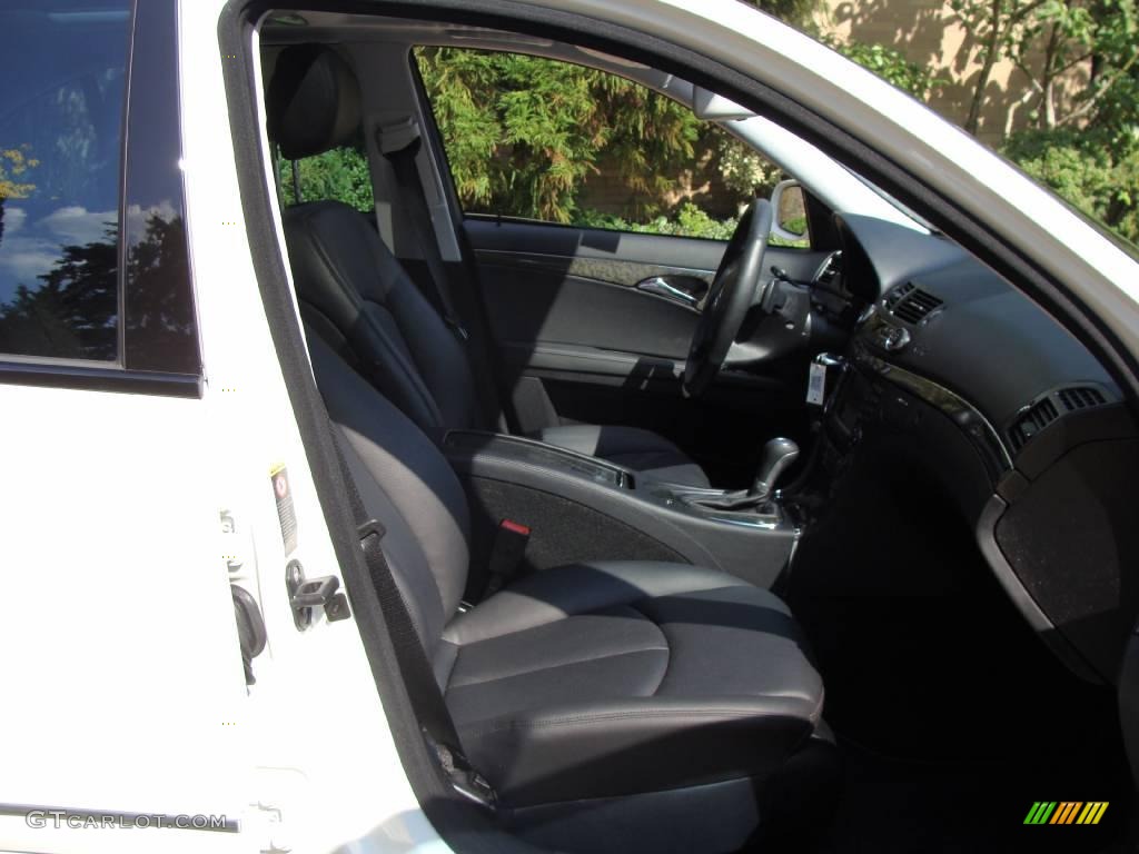 2008 E 350 4Matic Sedan - Arctic White / Black photo #14