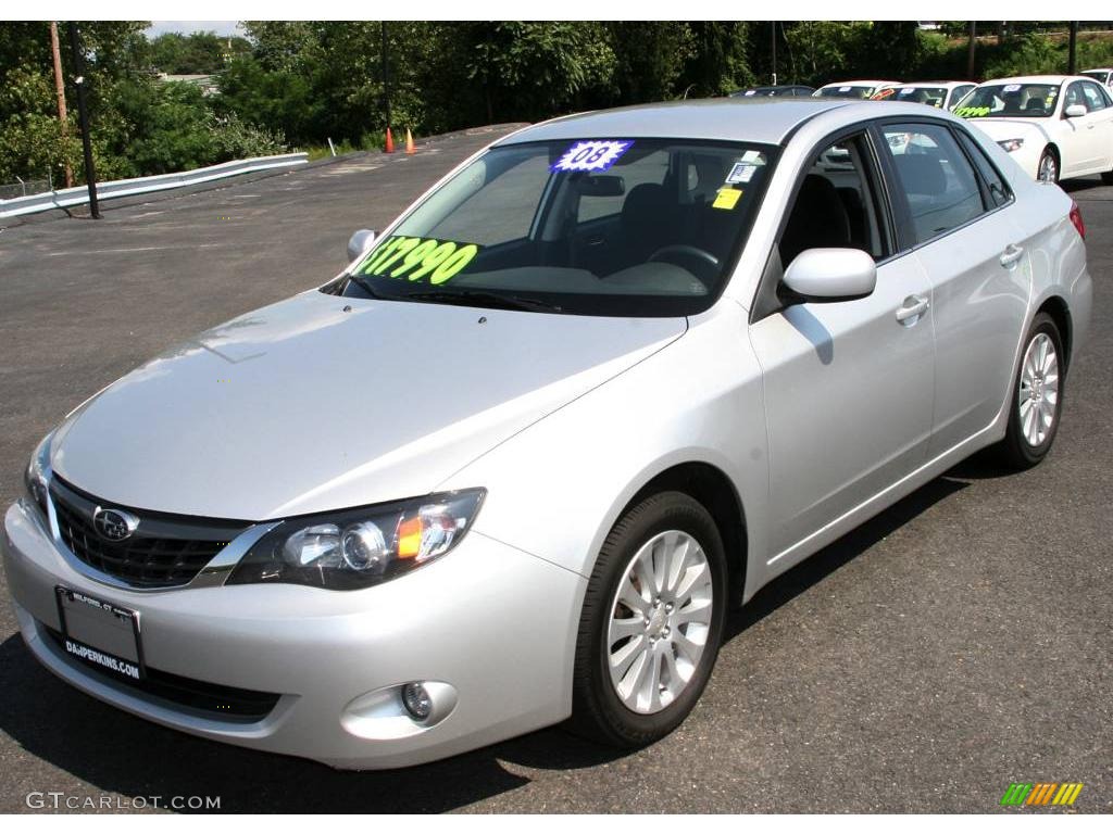 2008 Impreza 2.5i Sedan - Spark Silver Metallic / Carbon Black photo #1