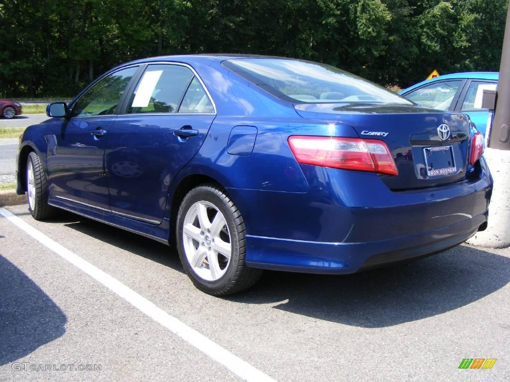 2007 Camry SE - Blue Ribbon Metallic / Dark Charcoal photo #4