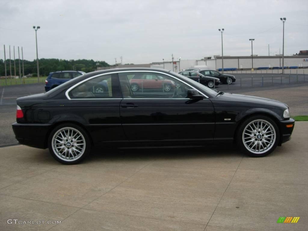 2003 3 Series 330i Coupe - Jet Black / Natural Brown photo #5