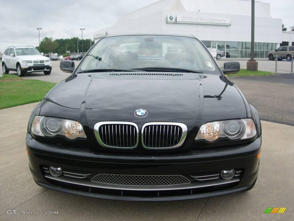 2003 3 Series 330i Coupe - Jet Black / Natural Brown photo #11