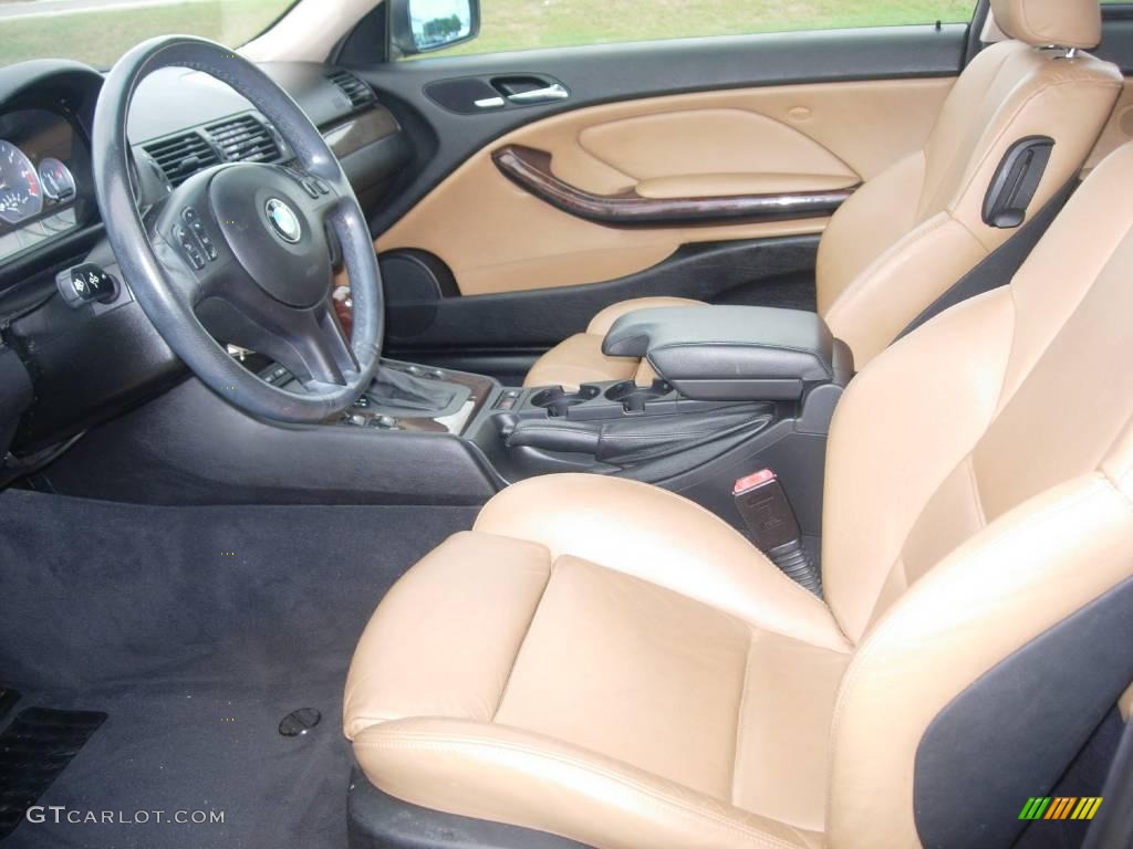 2003 3 Series 330i Coupe - Jet Black / Natural Brown photo #13
