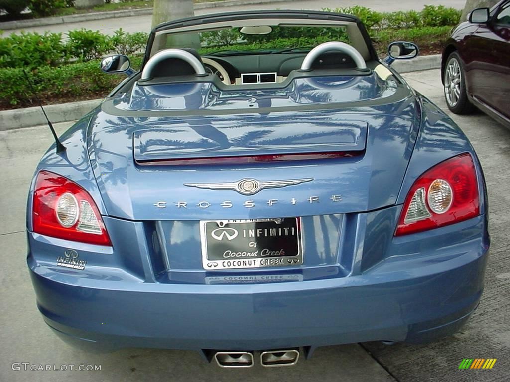 2005 Crossfire Limited Roadster - Aero Blue Pearlcoat / Dark Slate Grey/Vanilla photo #6