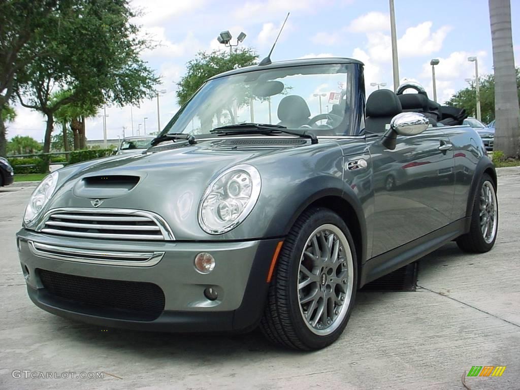2005 Cooper S Convertible - Dark Silver Metallic / Panther Black photo #6