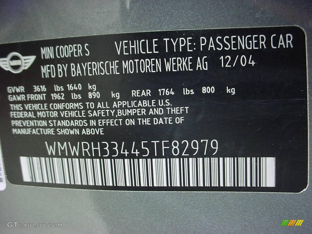 2005 Cooper S Convertible - Dark Silver Metallic / Panther Black photo #26