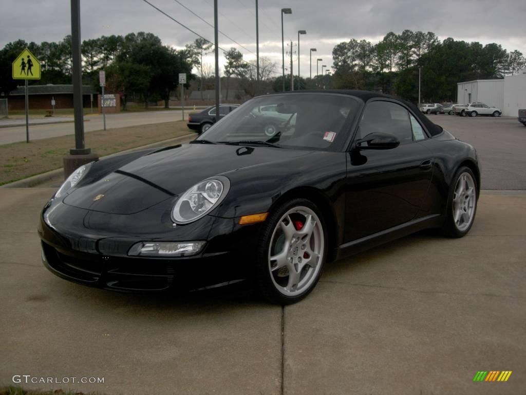 2008 911 Carrera S Cabriolet - Black / Black photo #1