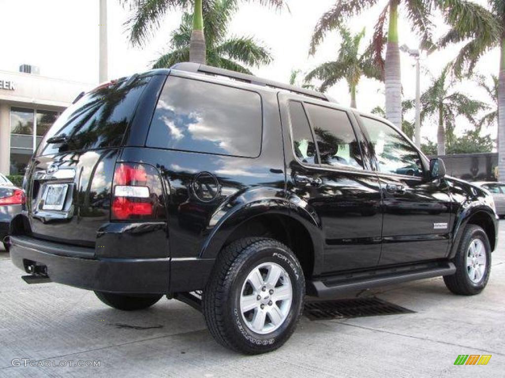 2008 Explorer XLT - Black / Black/Stone photo #5