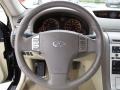 Wheat Beige 2007 Infiniti G 35 Coupe Steering Wheel